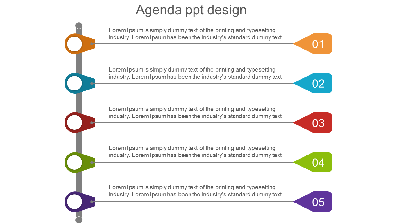 Agenda PPT Design PowerPoint